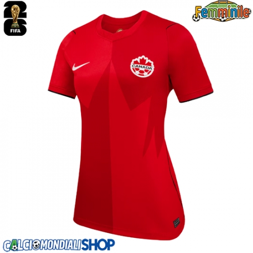 Maglie da calcio Canada Prima Maglia Femminile Mondiali 2026  Manica Corta